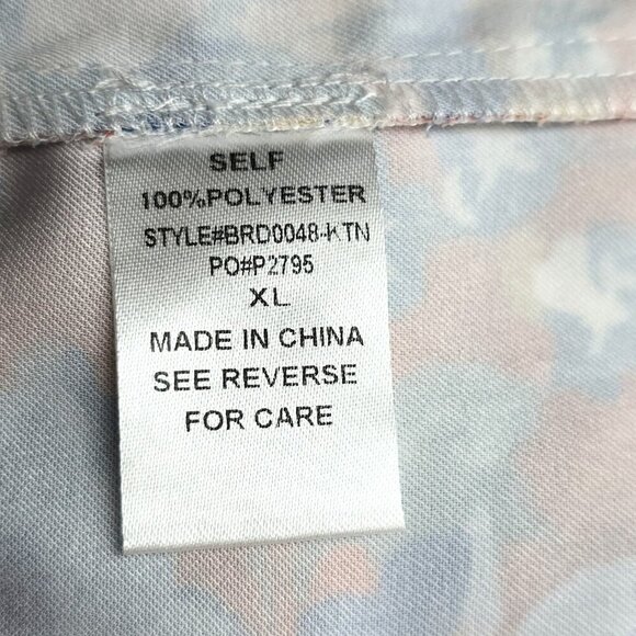 NWT Kittenish Orange Blue Off Shoulder Knot Puff Sleeve Dress - Picture 8 of 9